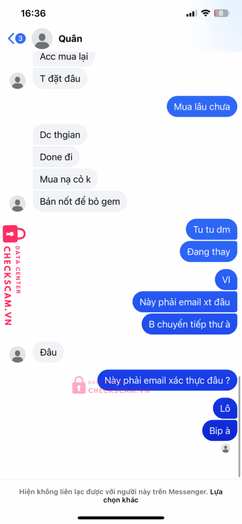 100026032006 LE HOANG GIA BAO MB bị cảnh báo lừa đảo scam