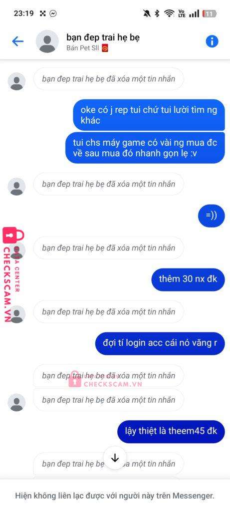 1002580258012 LE VAN HUY MB bị cảnh báo lừa đảo scam