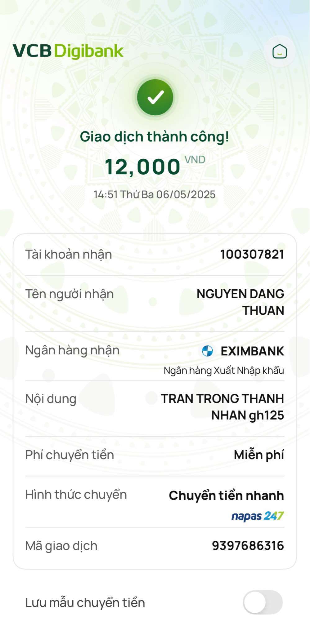100307821 Nguyen Dang Thuan Eximbank bị cảnh báo lừa đảo scam