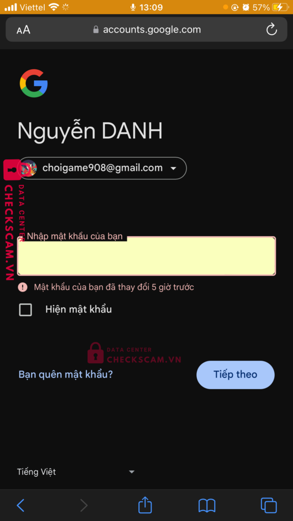 1004767287155 NGUYEN THI TIEN TIEN MB bị cảnh báo lừa đảo scam