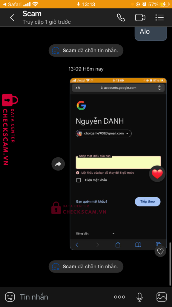 1004767287155 NGUYEN THI TIEN TIEN MB bị cảnh báo lừa đảo scam