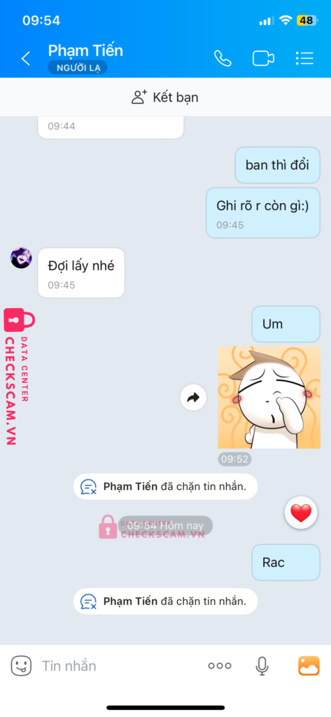1015590968 NGUYEN THI GAM VCB bị cảnh báo lừa đảo scam