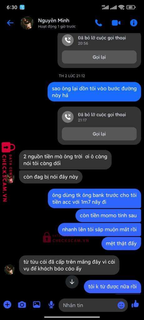101883896584 NGUYEN THI KIEU NHIEN Vietinbank bị cảnh báo lừa đảo scam