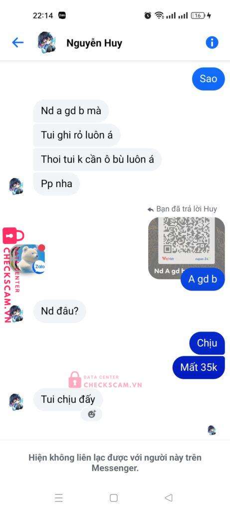 102172 Le Duc Dung MB bị cảnh báo lừa đảo scam