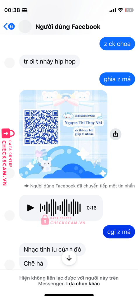 10236084569084 Nguyen Thi Thuy Nhi MB bị cảnh báo lừa đảo scam
