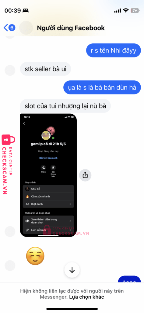 10236084569084 Nguyen Thi Thuy Nhi MB bị cảnh báo lừa đảo scam