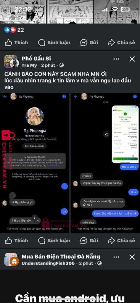 1029415845 Luu Nguyen Hoai Phuong VCB bị cảnh báo lừa đảo scam