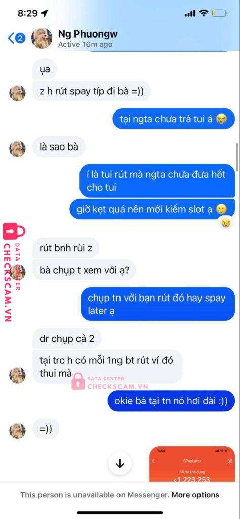 1029415845 Luu Nguyen Hoai Phuong VCB bị cảnh báo lừa đảo scam
