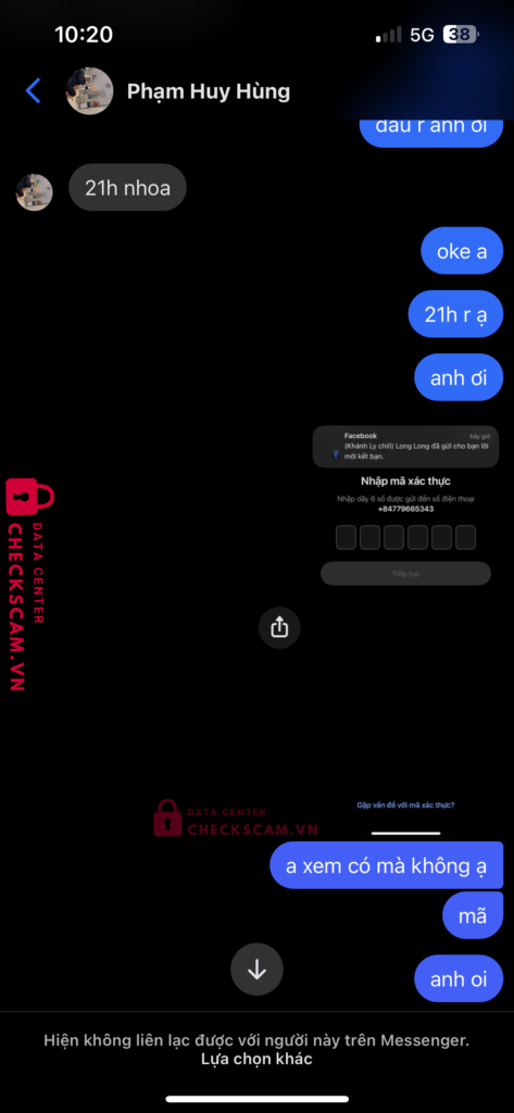 1032696861 CAO DUY NAM VCB bị cảnh báo lừa đảo scam