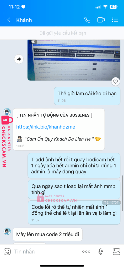 104883605249 Le Van Khanh Vietinbank bị cảnh báo lừa đảo scam