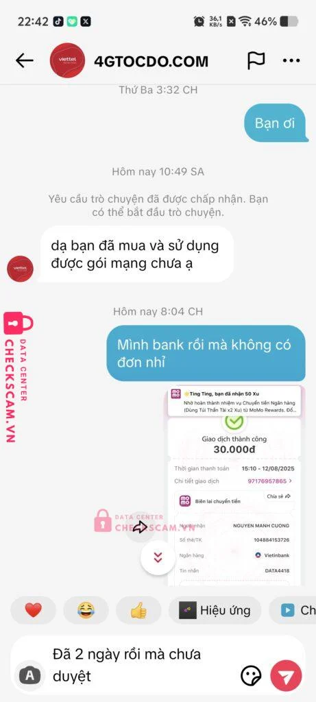 104884153726 NGUYEN MANH CUONG Vietinbank bị cảnh báo lừa đảo scam