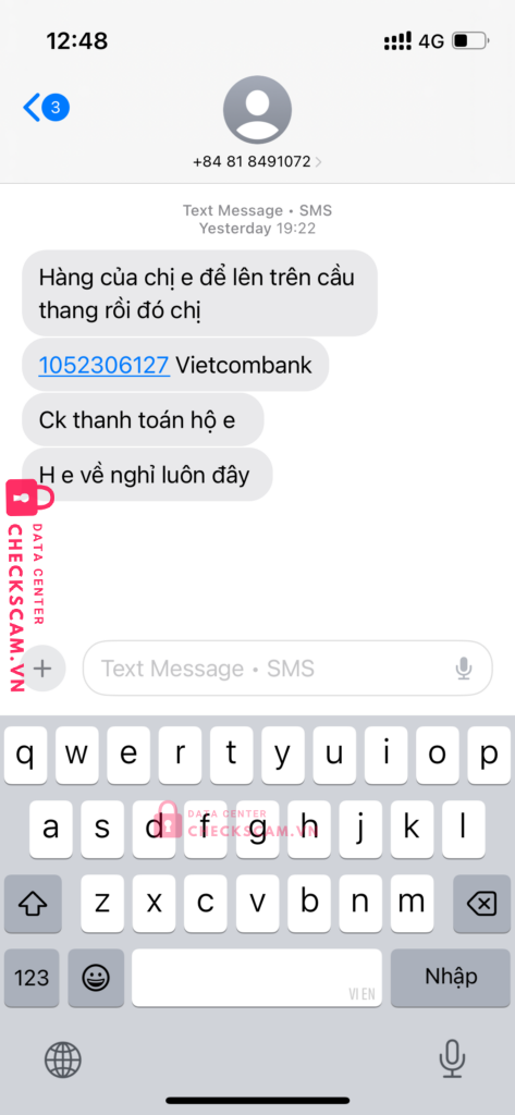 1052306127 NGUYEN THANH BINH VCB bị cảnh báo lừa đảo scam