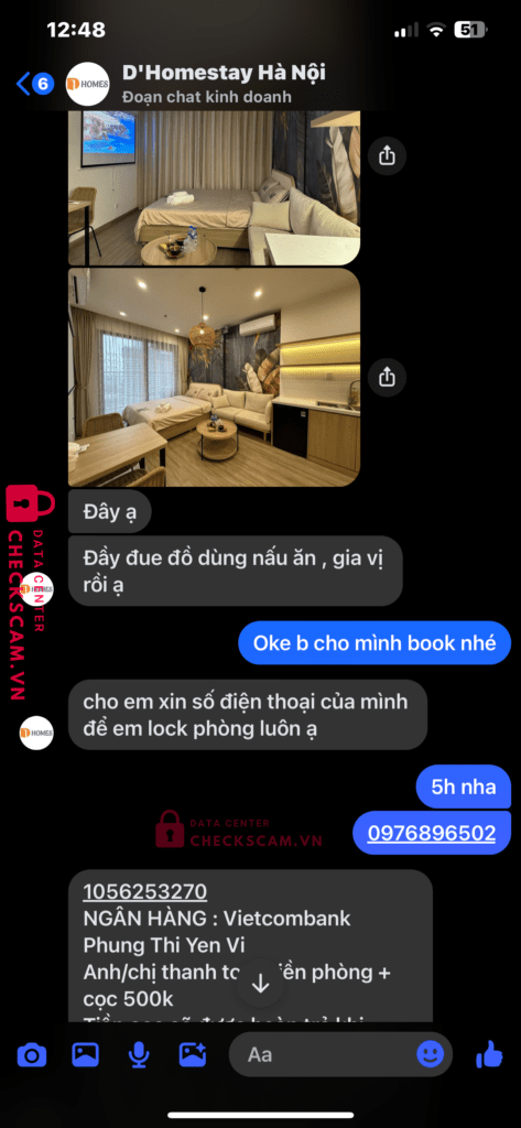 1056253270 Phung Thi Yen Vi VCB bị cảnh báo lừa đảo scam