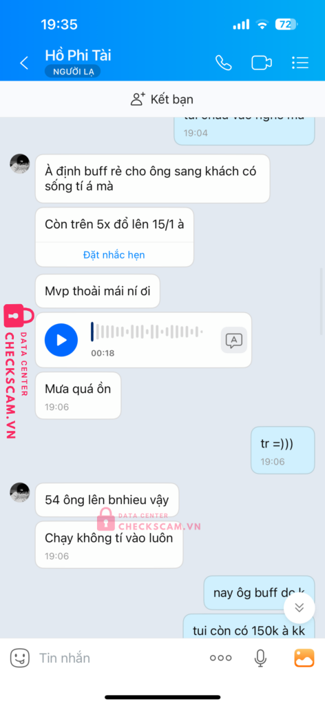 105879729931 HO PHI TAI Vietinbank bị cảnh báo lừa đảo scam