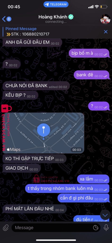 106880210717 HOANG NGOC KHANH Vietinbank bị cảnh báo lừa đảo scam