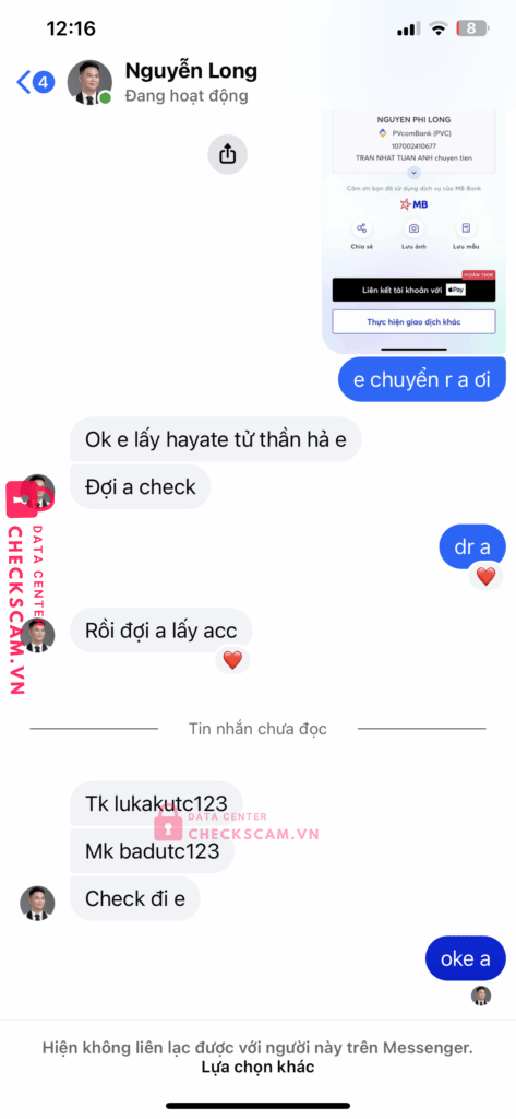 107002410677 NGUYEN PHI LONG PVcomBank bị cảnh báo lừa đảo scam