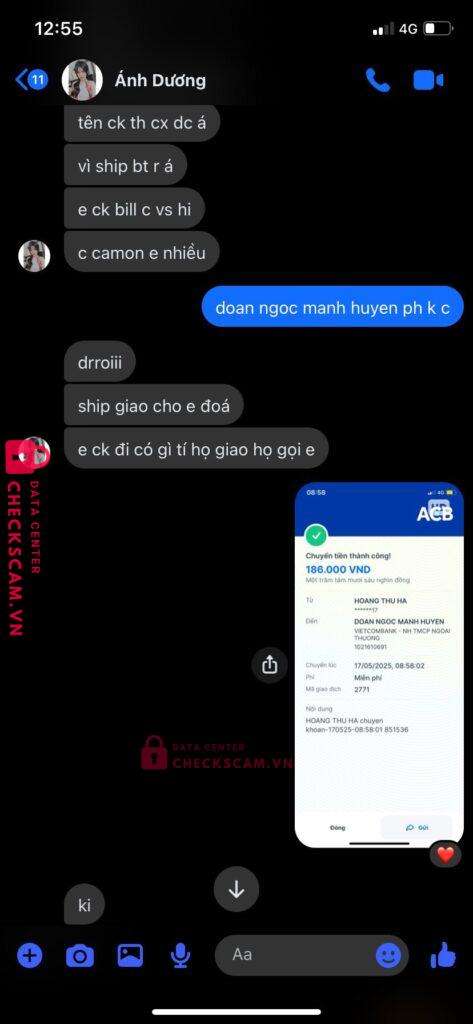 107002453433 Hoang Thi Anh Duong PVcomBank bị cảnh báo lừa đảo scam