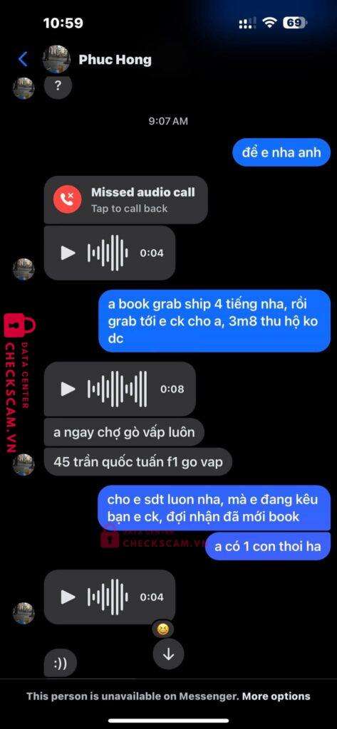 10793331 Tran Hong Phuc ACB bị cảnh báo lừa đảo scam