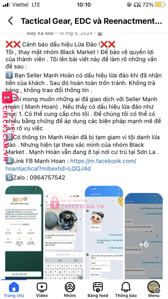 108006092133 LO MANH HOAN Vietinbank bị cảnh báo lừa đảo scam
