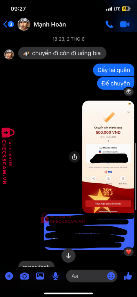 108006092133 LO MANH HOAN Vietinbank bị cảnh báo lừa đảo scam
