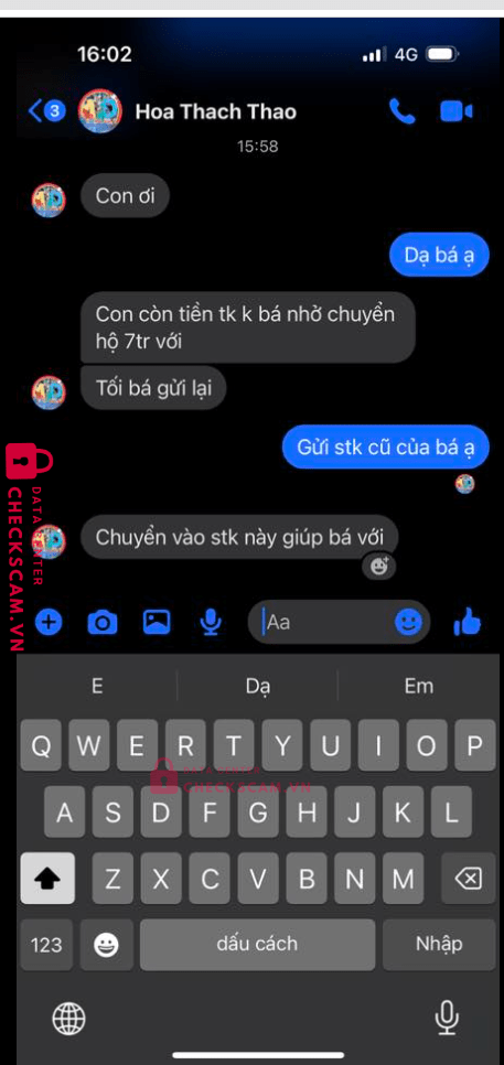 1092763826 Nguyen Thi Hong VP BANK bị cảnh báo lừa đảo scam