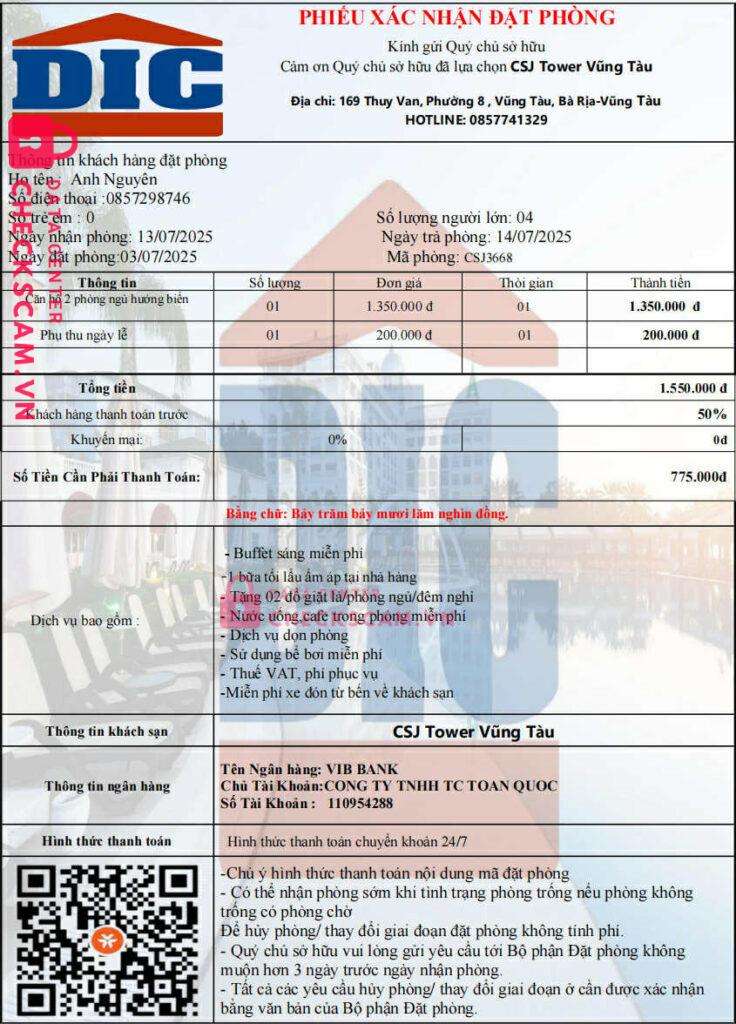 110954288 TC TOAN QUOC VIB bị cảnh báo lừa đảo scam