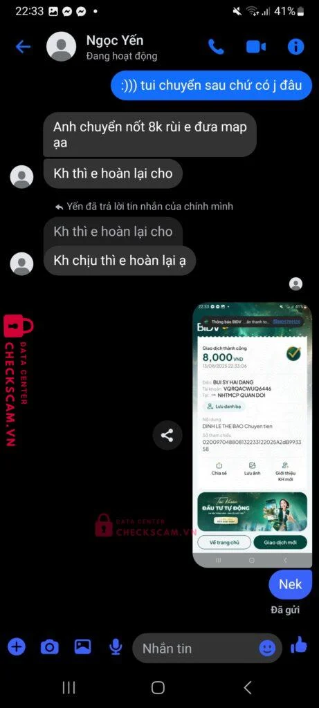 112112152707 BUI SY HAI DANG MB bị cảnh báo lừa đảo scam