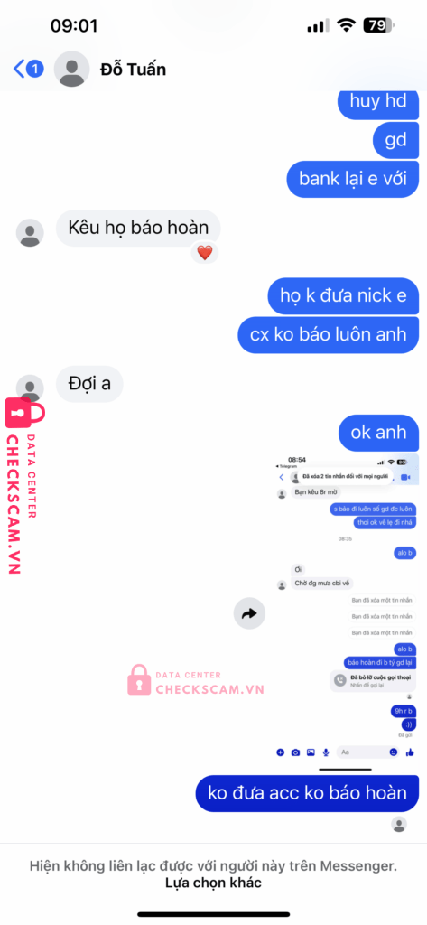 1174592074009 LE XUAN DUY MB bị cảnh báo lừa đảo scam