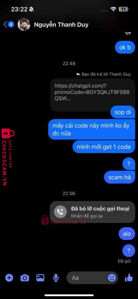 1234432169 NGUYEN THANH DUY Techcombank bị cảnh báo lừa đảo scam