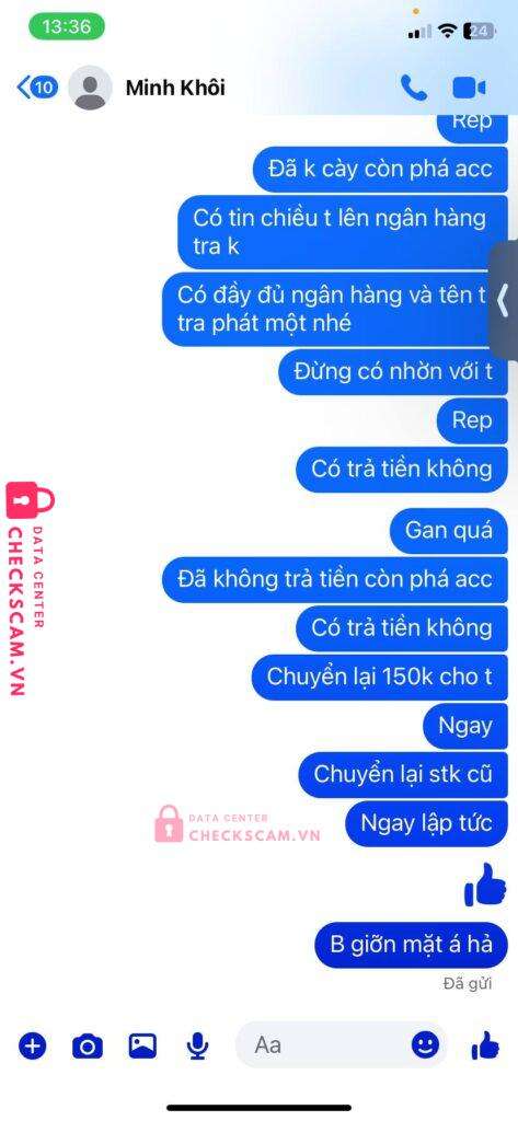 1260881 LAI THI MAI ACB bị cảnh báo lừa đảo scam