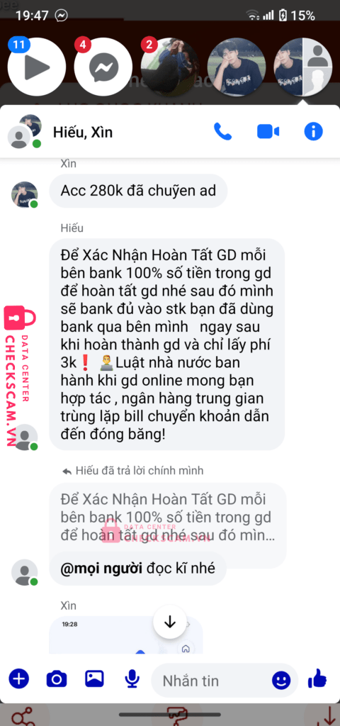 128200219999 NGUYEN HONG DUC MB bị cảnh báo lừa đảo scam