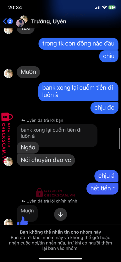 131019904 Nguyen Van Truong VIB bị cảnh báo lừa đảo scam