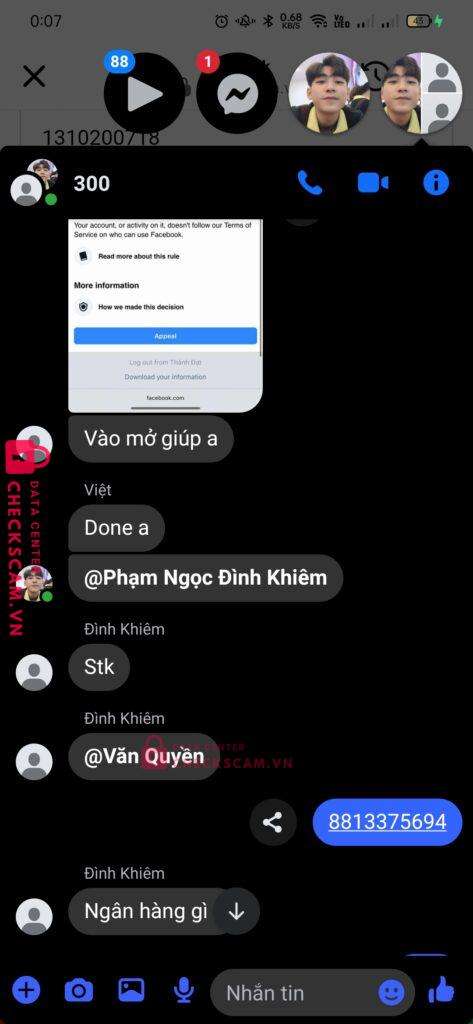 1310200718 TRAN KHANH LINH Techcombank bị cảnh báo lừa đảo scam