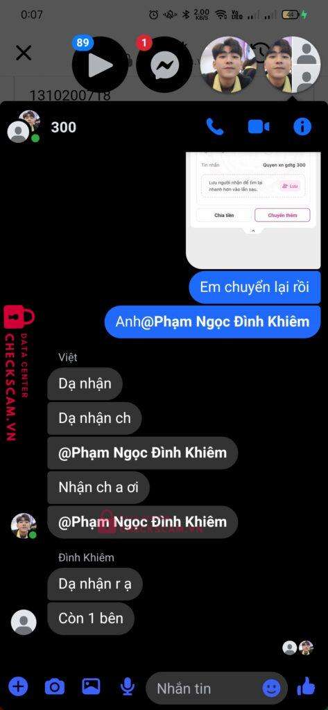 1310200718 TRAN KHANH LINH Techcombank bị cảnh báo lừa đảo scam