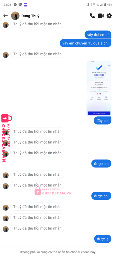1480023013 DANG DUC HAU MB bị cảnh báo lừa đảo scam