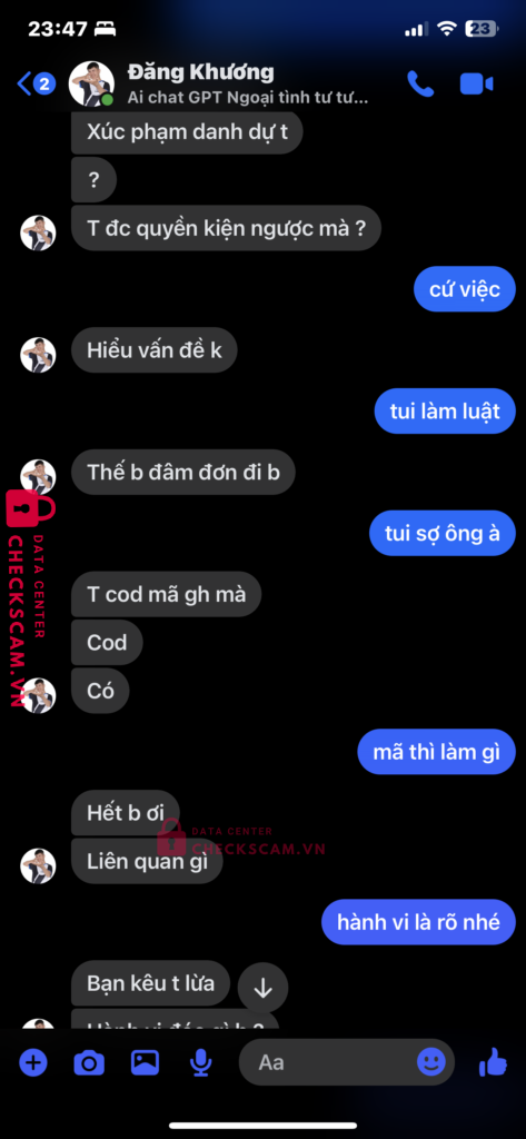 15102368686 TRAN DANG KHUONG MB bị cảnh báo lừa đảo scam