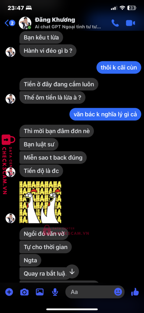 15102368686 TRAN DANG KHUONG MB bị cảnh báo lừa đảo scam