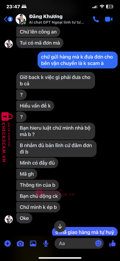 15102368686 TRAN DANG KHUONG MB bị cảnh báo lừa đảo scam