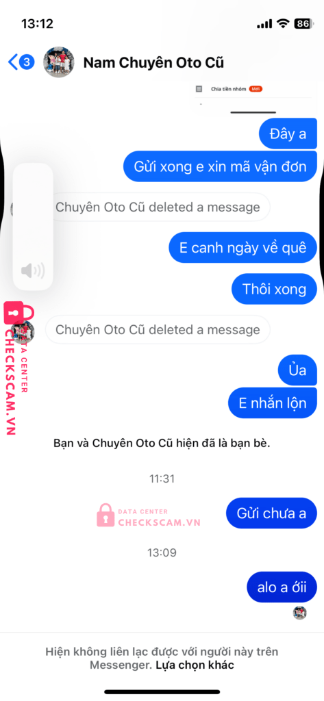 15779991 PHAM DUC NAM ACB bị cảnh báo lừa đảo scam