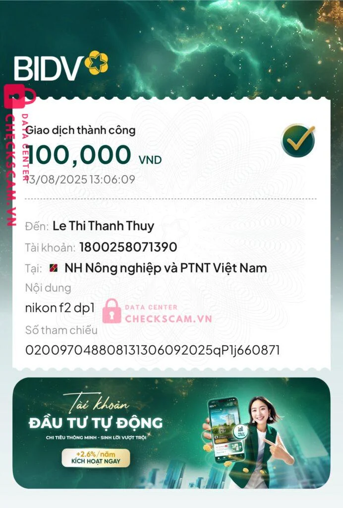 1800258071390 LE THI THANH THUY Agribank bị cảnh báo lừa đảo scam
