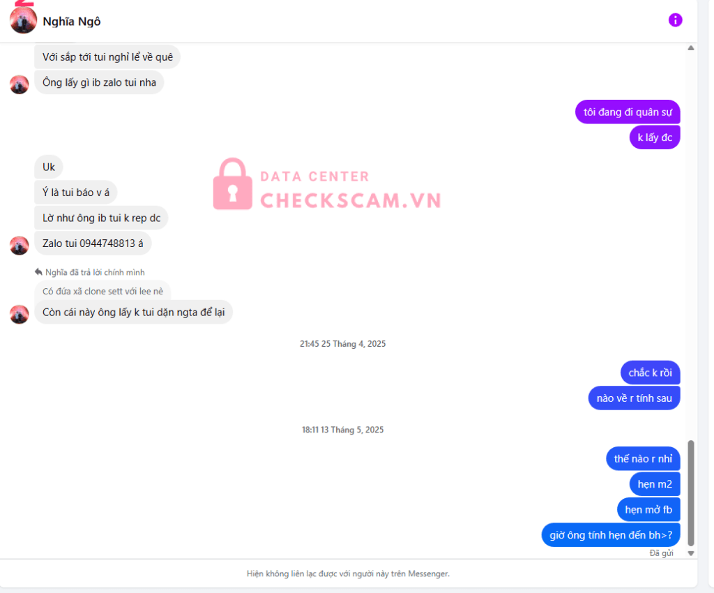 19033249390018 Ngo Van Nghia Techcombank bị cảnh báo lừa đảo scam