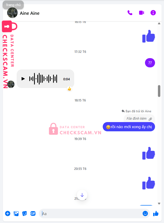 19036470485014 NGUYEN THI HANG Techcombank bị cảnh báo lừa đảo scam