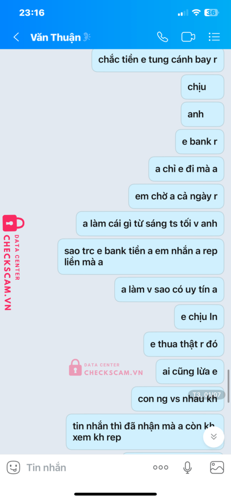 19050497994010 DO VAN THUAN Techcombank bị cảnh báo lừa đảo scam