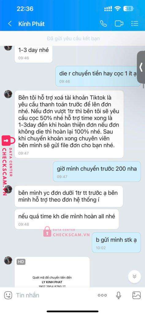 19072954878017 Ly Kinh Phat Techcombank bị cảnh báo lừa đảo scam