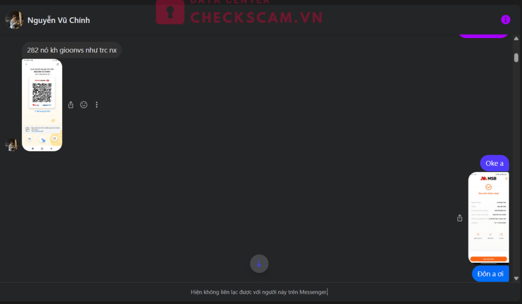 19073999891010 Nguyen Vu Chinh Techcombank bị cảnh báo lừa đảo scam