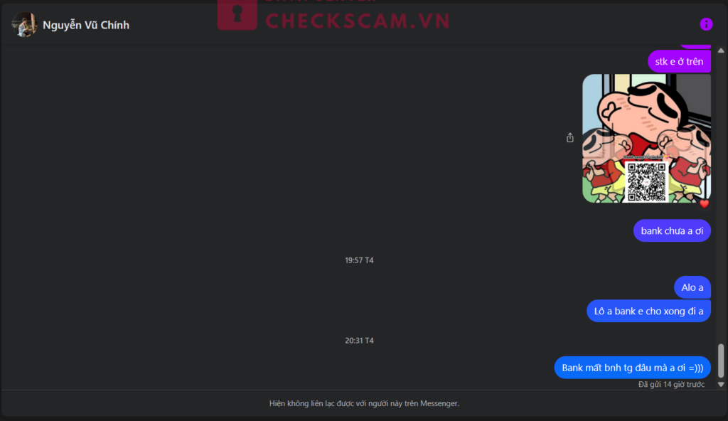19073999891010 Nguyen Vu Chinh Techcombank bị cảnh báo lừa đảo scam