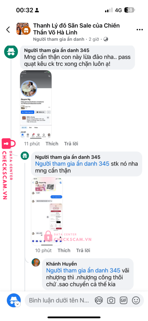 19074759741018 NGUYEN LY NHU QUYNH Techcombank bị cảnh báo lừa đảo scam