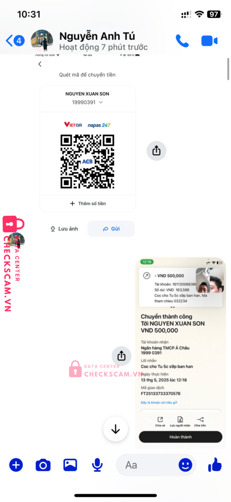 19990391 Nguyen Xuan Son ACB bị cảnh báo lừa đảo scam