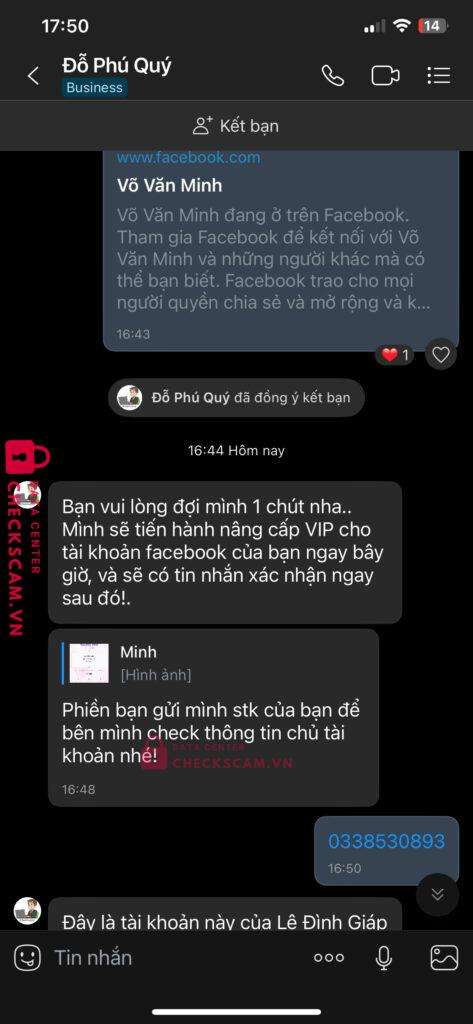 0377335555 Do Phu Quy MB bị cảnh báo lừa đảo scam