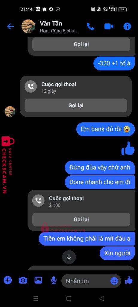 04527821355555 Le Huy Hoang MB bị cảnh báo lừa đảo scam